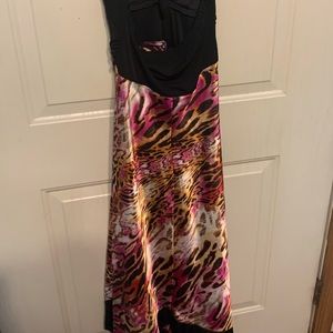 Silk Animal Print Dress